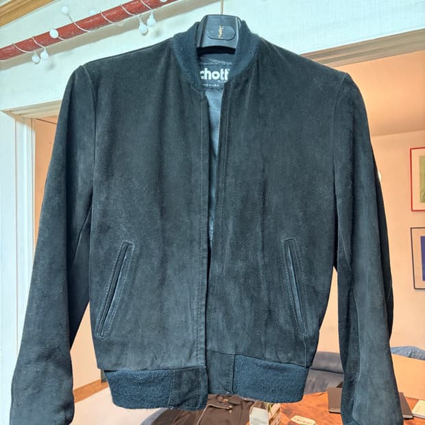 Schott 블랙 봄버 자켓 38사이즈 상태 A급