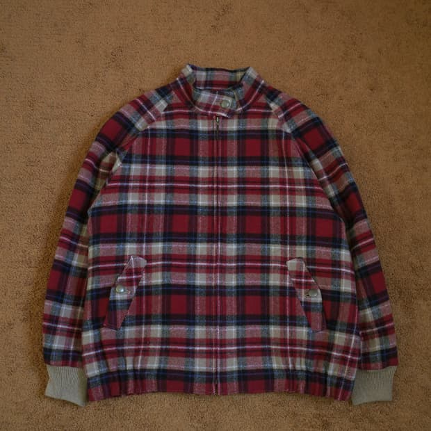 펜들턴 울 체크 패턴 자켓