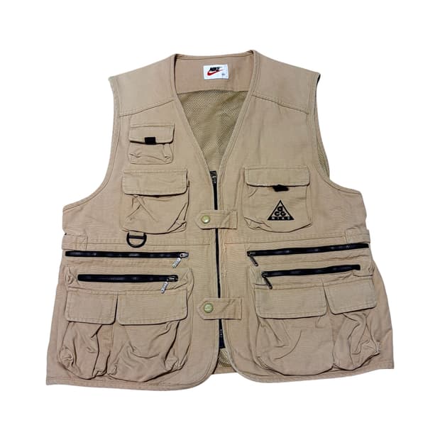 나이키 ACG 올드스쿨 아웃도어 베이지 멀티포켓 베스트