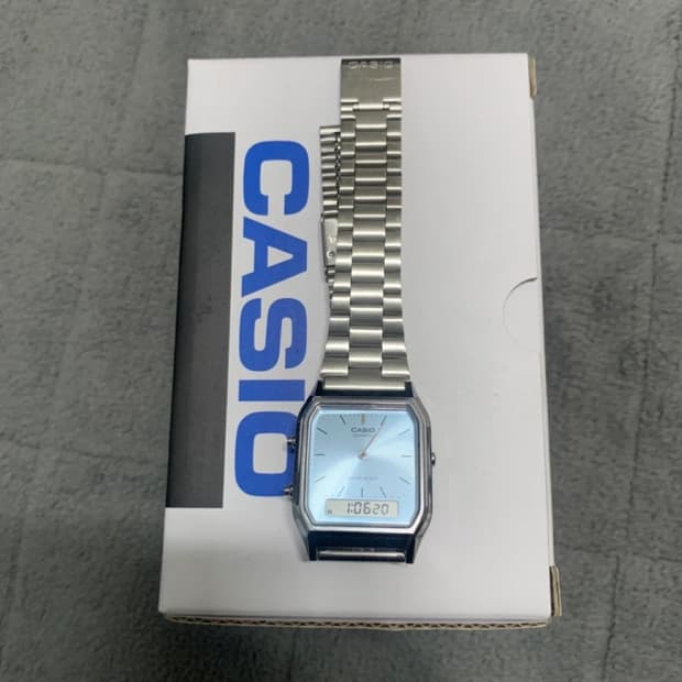 카시오 AQ-230A 아쿠아블루 레트로 시계(남여공용)