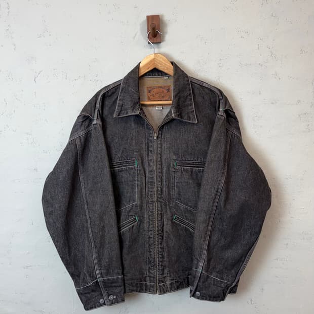 90s 빈티지 흑청 워크자켓