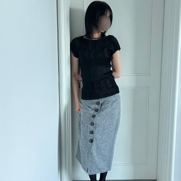 Sheer Pleats Blouse / 빈티지 플리츠 블라우스