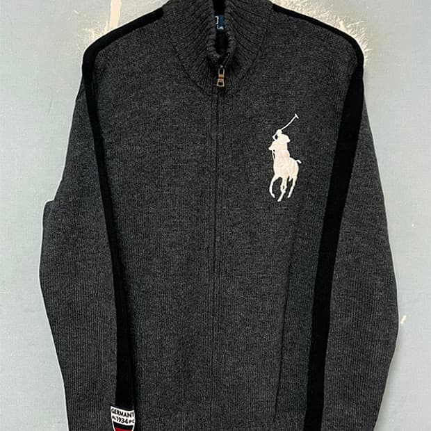 POLO 폴로 독일 남자 울 니트집업 추동복 투웨이 M 95-100