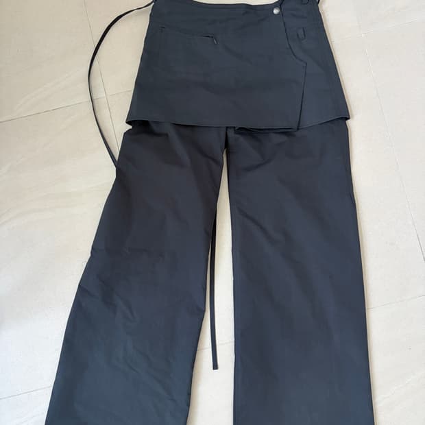 로우클래식 레이어드 랩스커트 팬츠