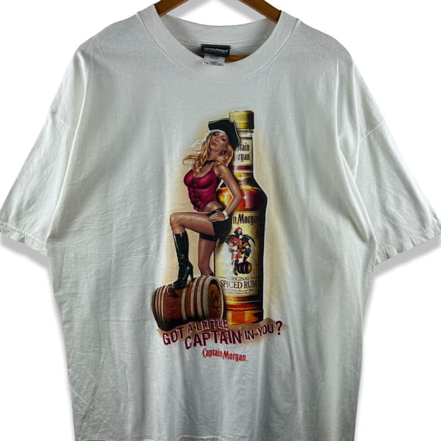 Captain Morgan 럼주 그래픽 티셔츠3883