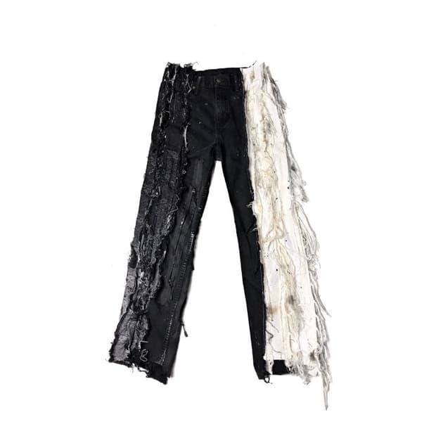 구해요) Angels and demons patchwork jeans A