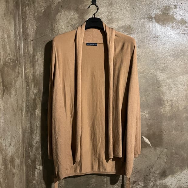 자라 니트 로브 가디건