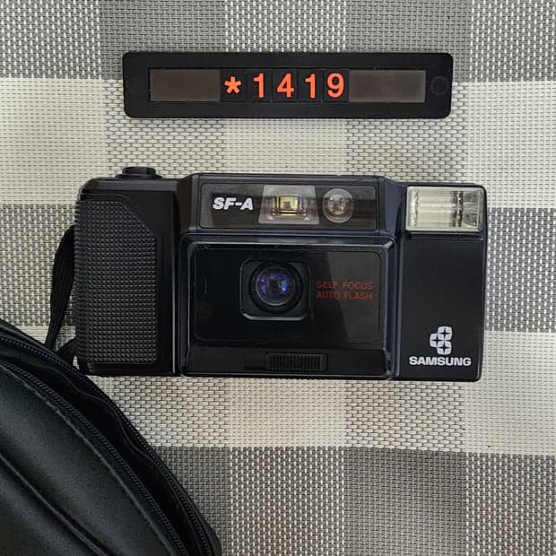 삼성 SF-A 필름카메라 파우치포함
