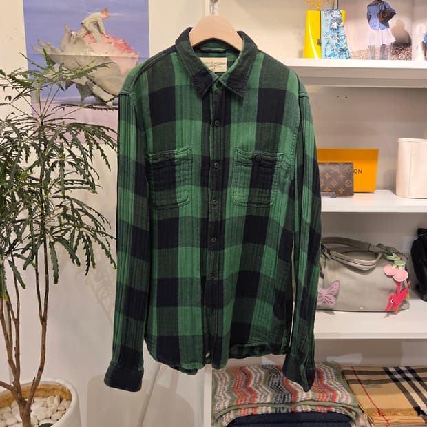 랄프로렌 체크 코튼 셔츠