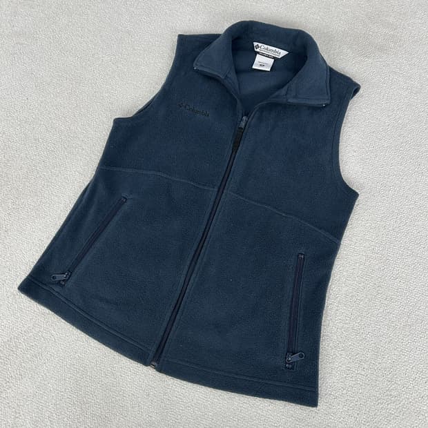 컬럼비아 네이비색 플리스 조끼 s