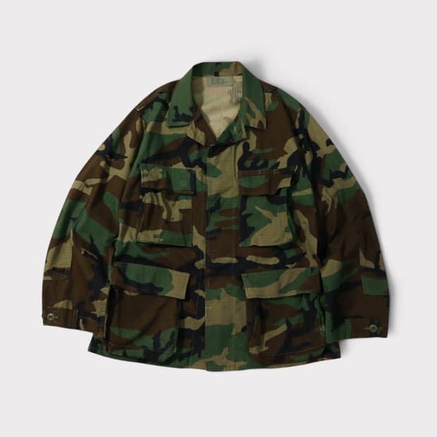 [S/XS] 미군 오리지널 우드랜드 BDU 립스탑 카모 자켓