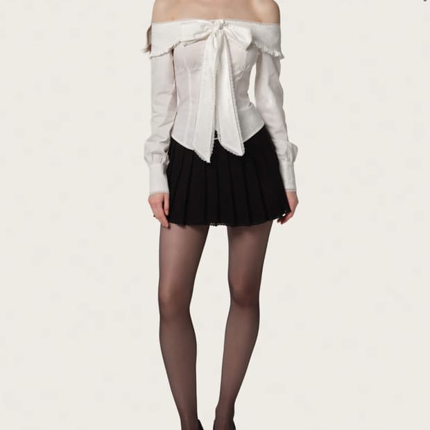 클리시어 리본 블라우스 beloved ribbon blouse