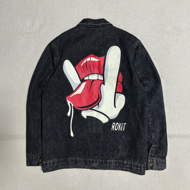 로킷 런던 빈티지 데님 자켓