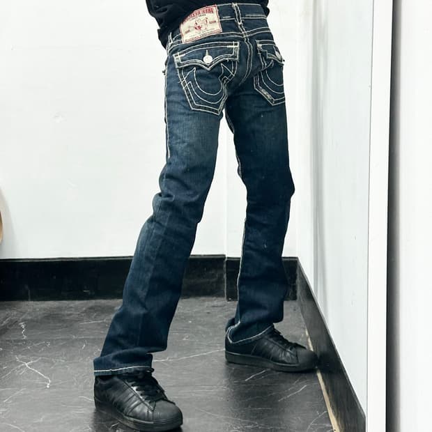 트루릴리전 월드투어 데님 팬츠
