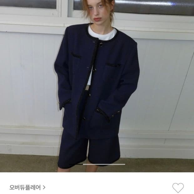 오버듀플레어 오버 트위드 자켓 새상품