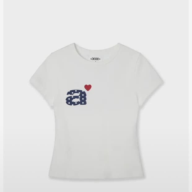 에이이에이 도트 반팔 aeae dot letter tee 
