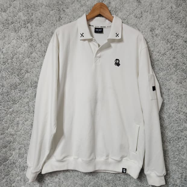 J16 [XL] 제이미웨스트 골프 넥 맨투맨 티셔츠