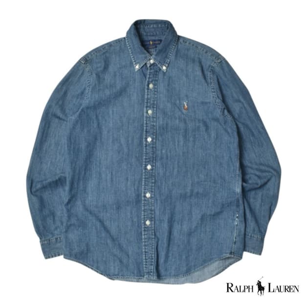 폴로 랄프로렌 데님 셔츠 청남방 M N1181