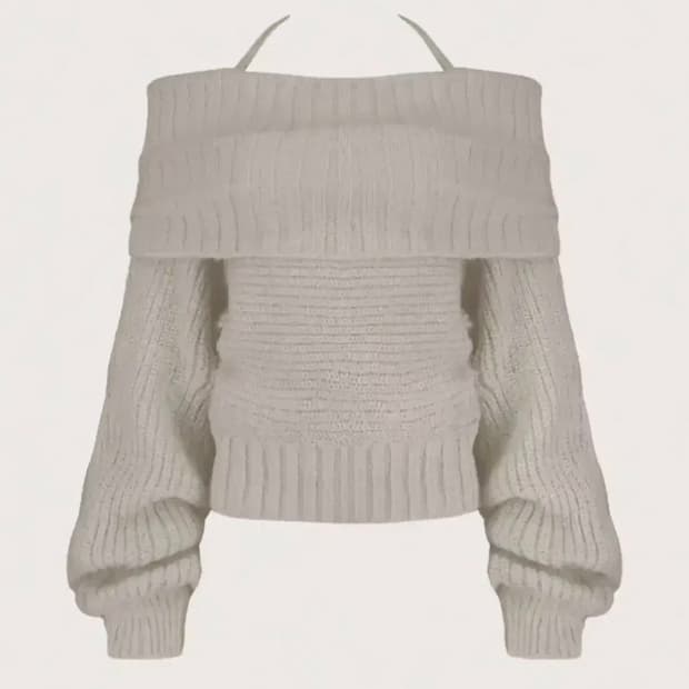 클리시어 팔레트 마롱라떼 오프숄더 니트 09 코이세이오 보헤미안서울