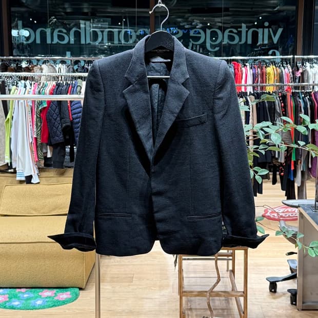 하이더 아커만 블랙 히든버튼 블레이저 자켓