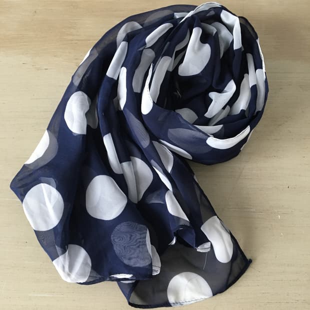 dot pattern scarf