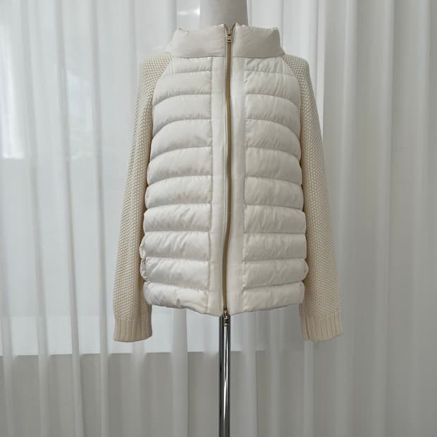HERNO Resort 여성 니트 패딩 아이보리