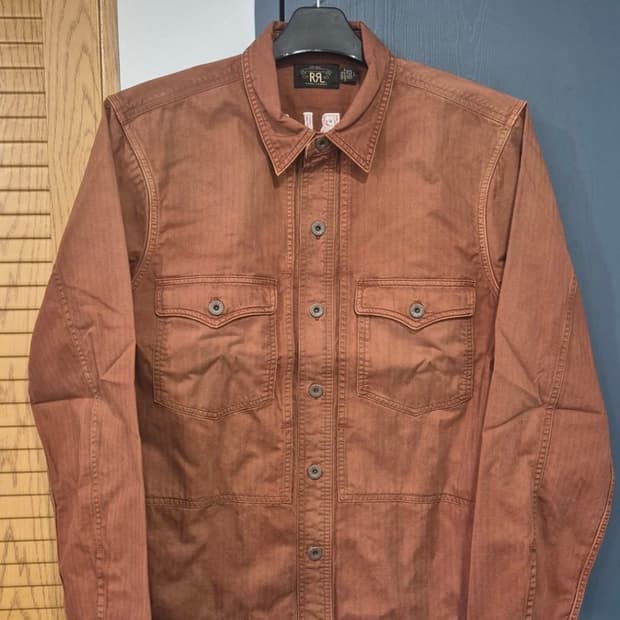 RRL 더블알엘 임브로이더 오버셔츠 L