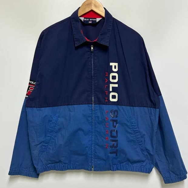 폴로스포츠 90s 컬러블록 자켓 코르티스