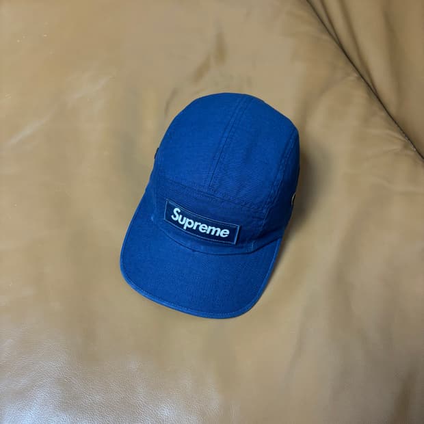 Supreme 슈프림 24fw 밀리터리 워시드 네이비 캠프캡 모자