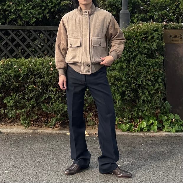 랭글러 Wrangler 트윌 세미 부츠컷 트라우저