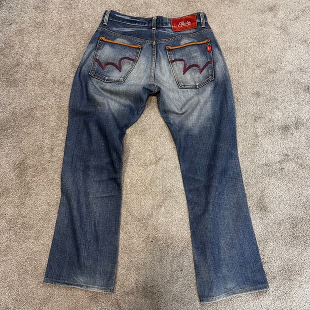 에드윈 블루트립 중청 웨스턴 데님 팬츠(31)