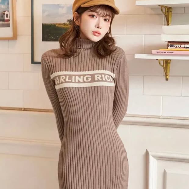 Darich 다리치 니트 미니 원피스