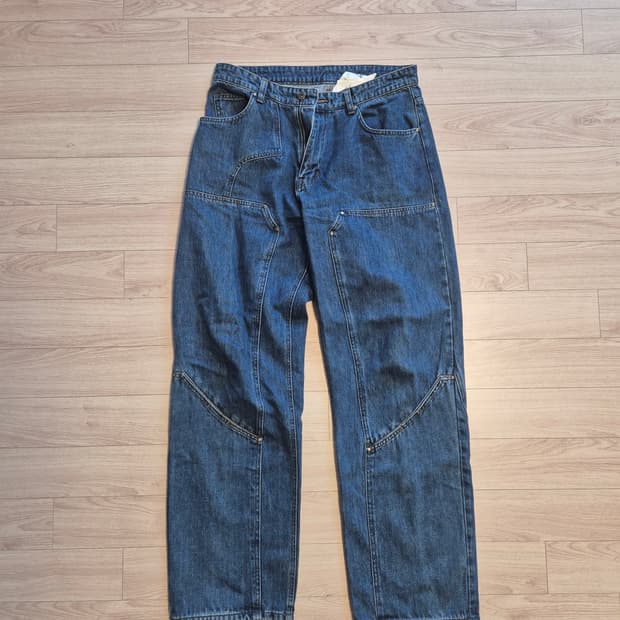 쿠어 더블니 데님 워크 팬츠 S사이즈