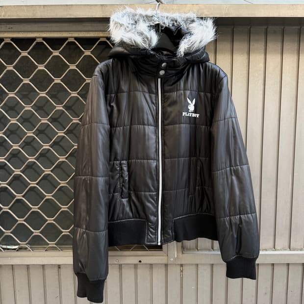 PLAYBOY fur trimming padding 