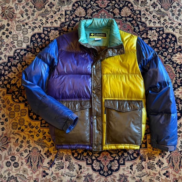 컬럼비아 구스다운 패딩 자켓 100