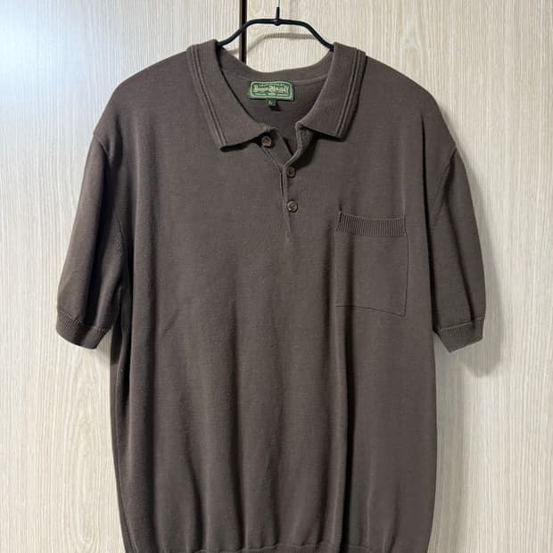 부기홀리데이 니트 폴로 셔츠 (브라운)