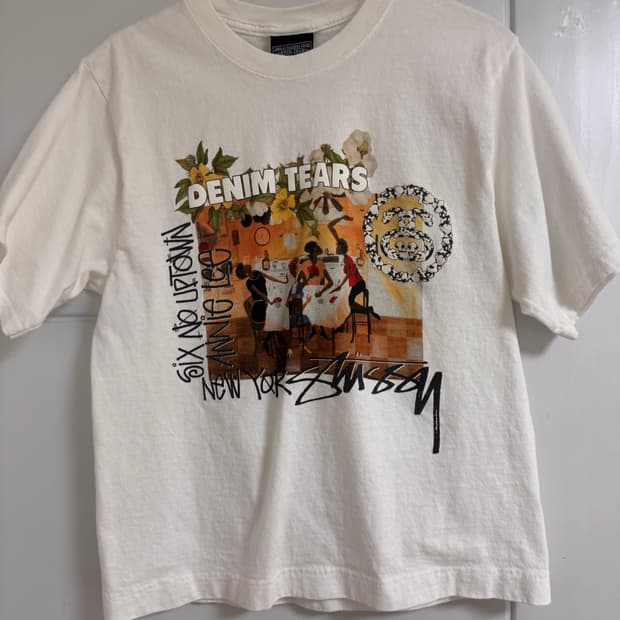 스투시 데님티어스 콜라보 반팔