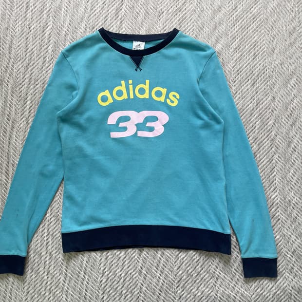 2010s adidas  아디다스 33 넘버링 거셋 롱슬리브 