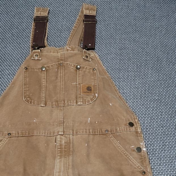 킬하트 더블니 덕 캔버스 오버롤 멜빵 바지 (38x34)