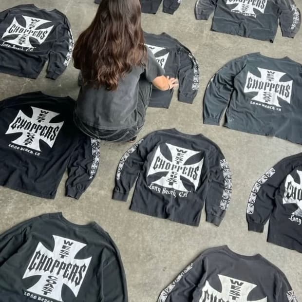 90s USA OG 웨스트코스트챠퍼스 롱슬리브