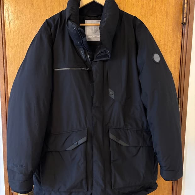 블랙야크 고어텍스 블랙 패딩 자켓