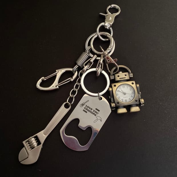 로봇 시계 2way 키링