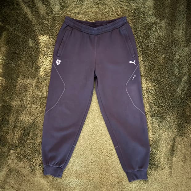 [L] 푸마 X 페라리 F1 트레이닝 스웻 팬츠 블랙