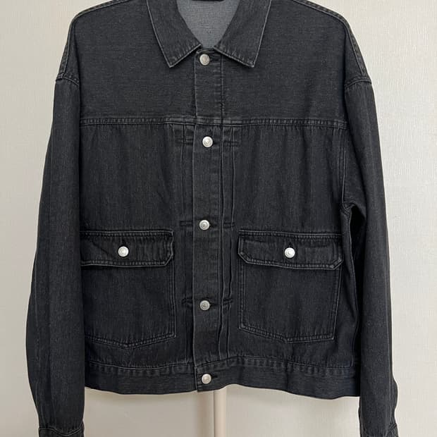 프릭스스토어 블랙 데님 자켓 (L)