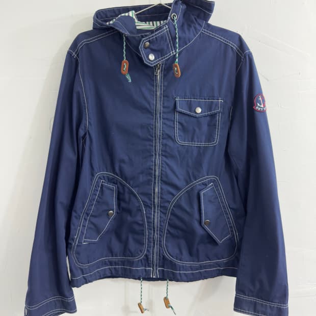 create barefoot stitch hood jacket