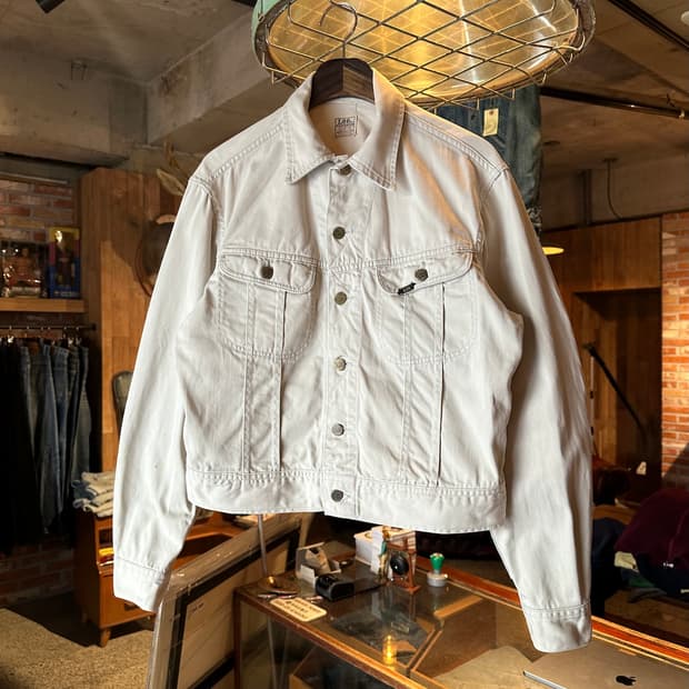 60s USA LEE 100J 빈티지 리 화이트 웨스터너 자