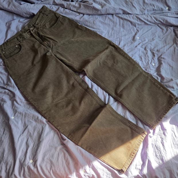 디스이즈네버댓 릴렉스 진 브라운 L