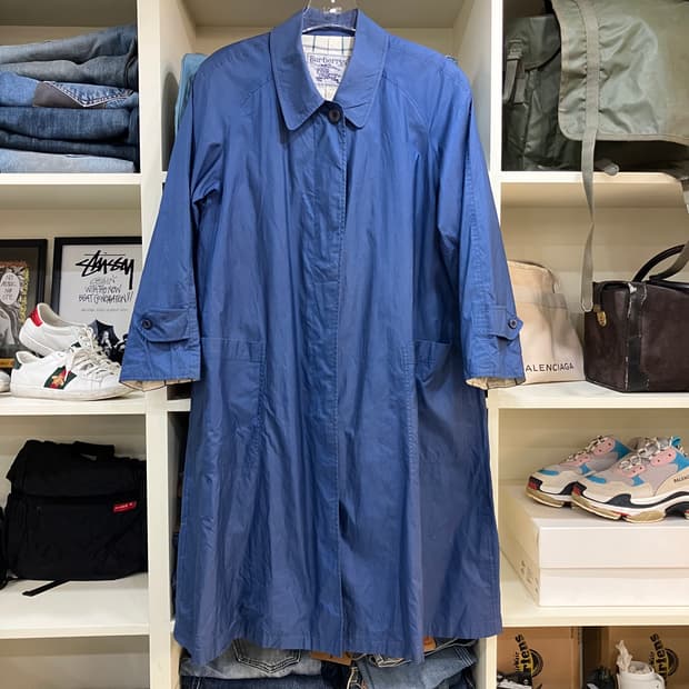 버버리 블루 트렌치 카코트