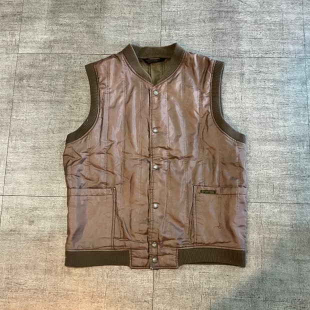 일본빈티지 Spurtion 올드스쿨아메카지 너드긱시크 베스트조끼