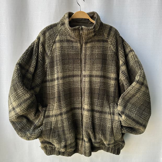 노티카 코튼 플리스 리버시블 자켓 카키 M